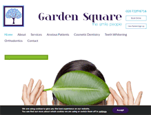 Tablet Screenshot of gardensquaredental.co.uk